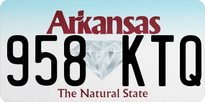 AR license plate 958KTQ