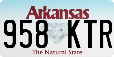 AR license plate 958KTR