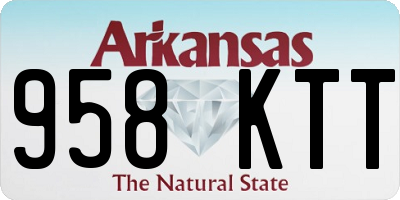 AR license plate 958KTT