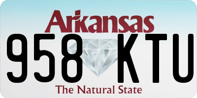 AR license plate 958KTU