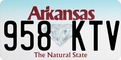 AR license plate 958KTV