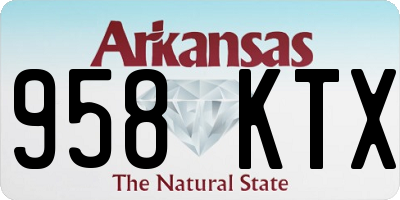 AR license plate 958KTX