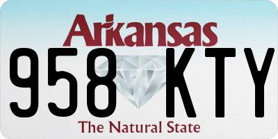 AR license plate 958KTY