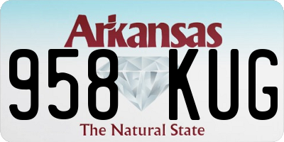 AR license plate 958KUG