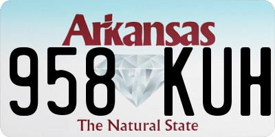 AR license plate 958KUH