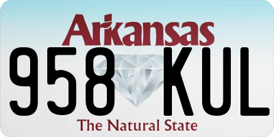 AR license plate 958KUL