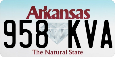 AR license plate 958KVA