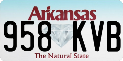 AR license plate 958KVB