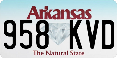 AR license plate 958KVD