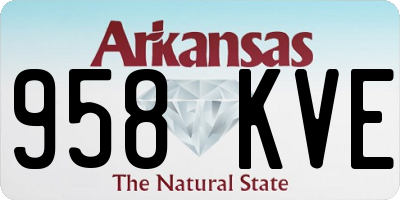 AR license plate 958KVE