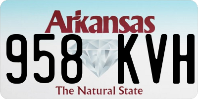 AR license plate 958KVH