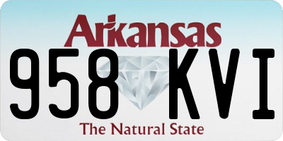 AR license plate 958KVI