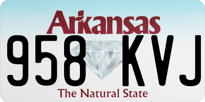 AR license plate 958KVJ