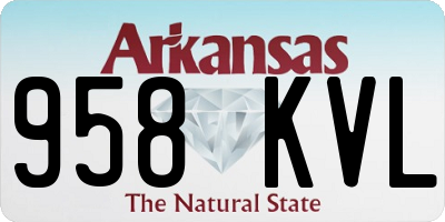 AR license plate 958KVL