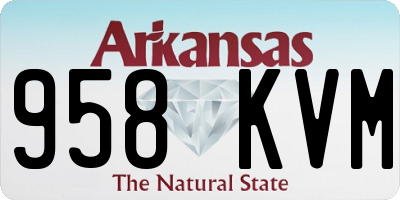 AR license plate 958KVM
