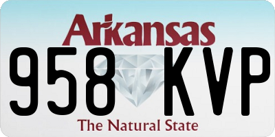 AR license plate 958KVP