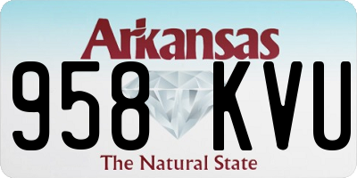 AR license plate 958KVU