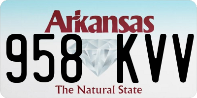 AR license plate 958KVV