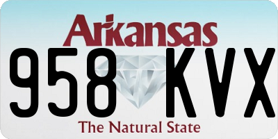 AR license plate 958KVX