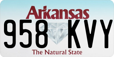 AR license plate 958KVY