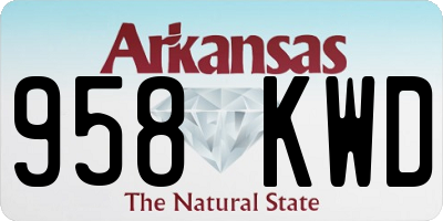 AR license plate 958KWD