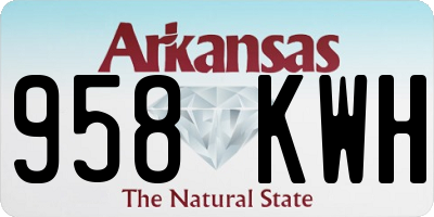 AR license plate 958KWH