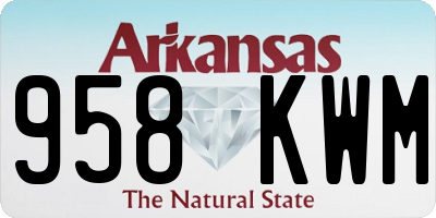 AR license plate 958KWM