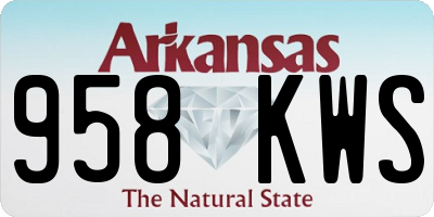 AR license plate 958KWS