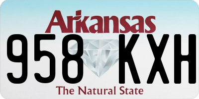 AR license plate 958KXH