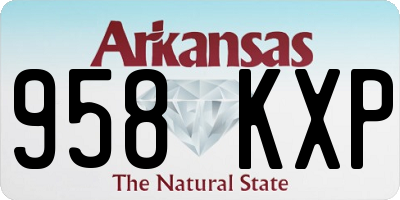 AR license plate 958KXP