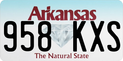 AR license plate 958KXS
