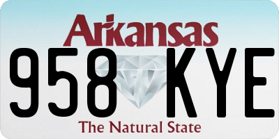 AR license plate 958KYE