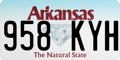 AR license plate 958KYH