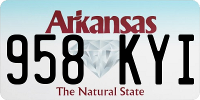 AR license plate 958KYI