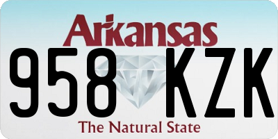 AR license plate 958KZK