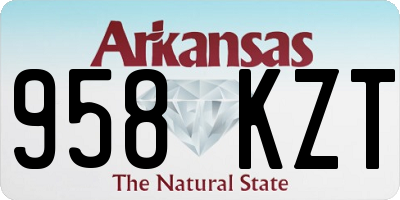 AR license plate 958KZT