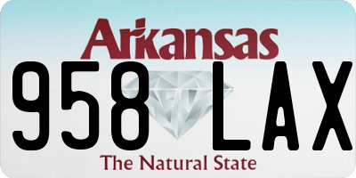 AR license plate 958LAX