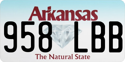 AR license plate 958LBB
