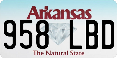 AR license plate 958LBD