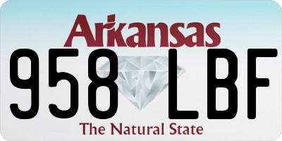 AR license plate 958LBF