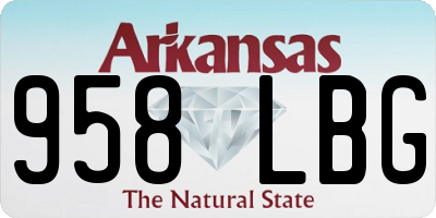 AR license plate 958LBG