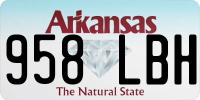 AR license plate 958LBH