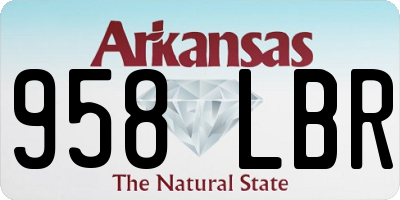 AR license plate 958LBR