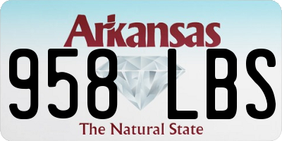 AR license plate 958LBS