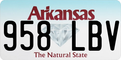 AR license plate 958LBV