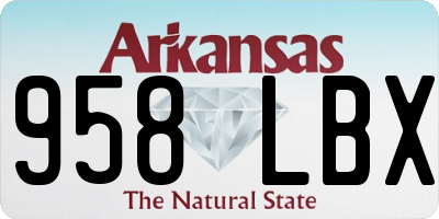 AR license plate 958LBX