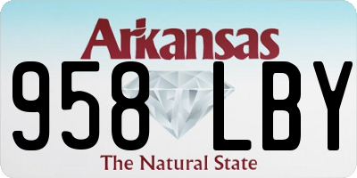 AR license plate 958LBY