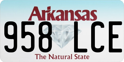 AR license plate 958LCE