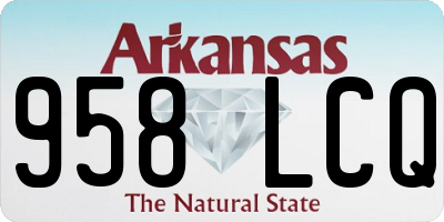 AR license plate 958LCQ