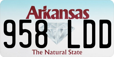 AR license plate 958LDD